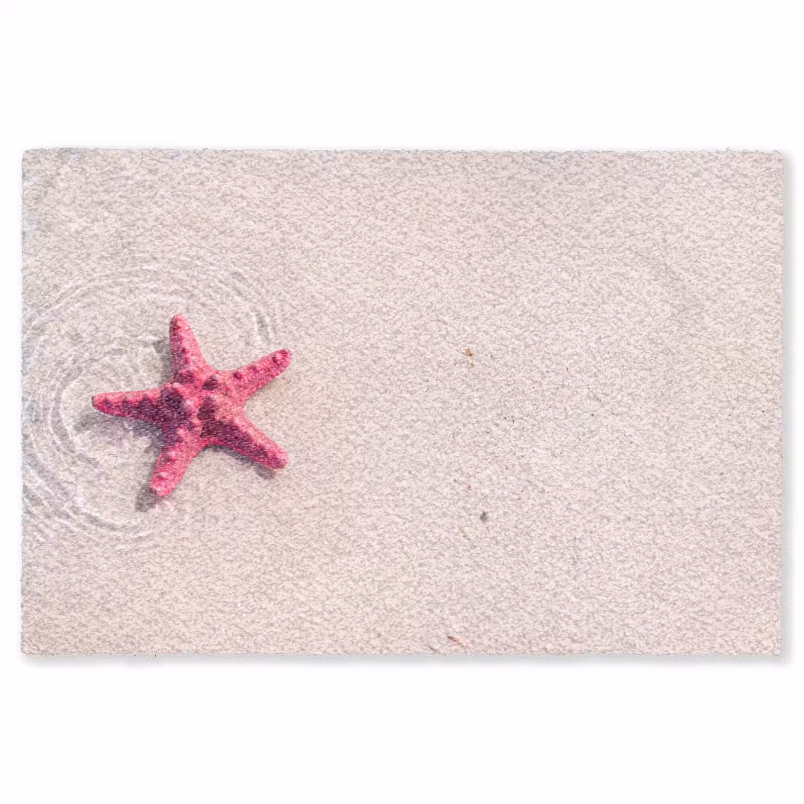 Vloerkleed - Zeeleven - Zeester - Strand - Roze - Water — 1
