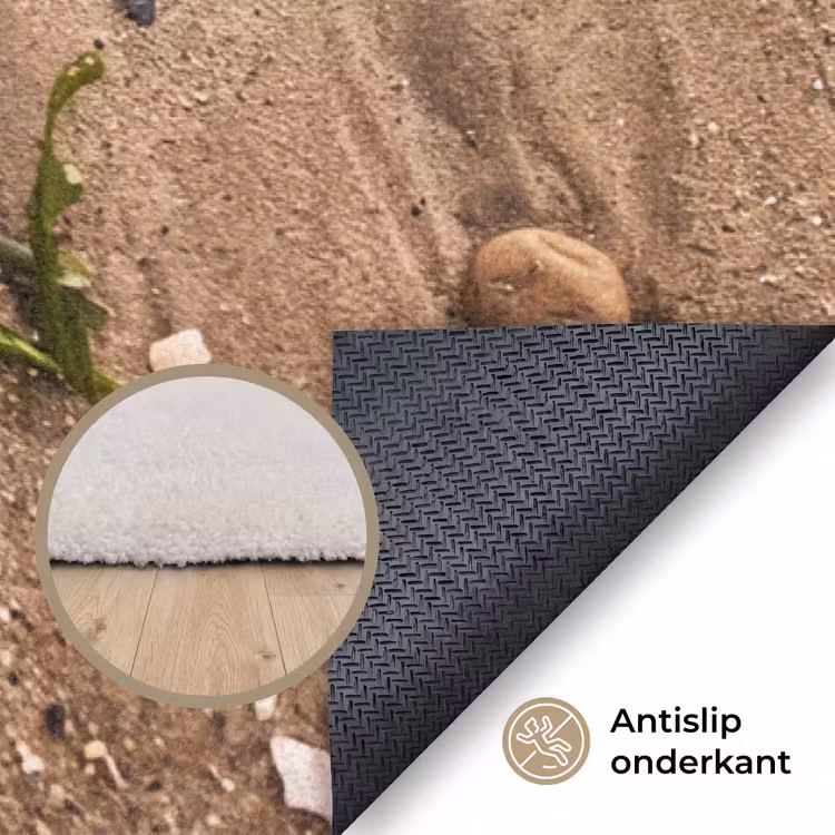Vloerkleed - Dieren - Hart - Strand - Zand - Roze — 4