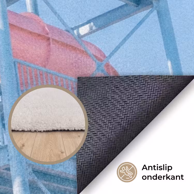 Vloerkleed - Glijbaan - Waterpark - Spiraal - Modern - Roze — 4