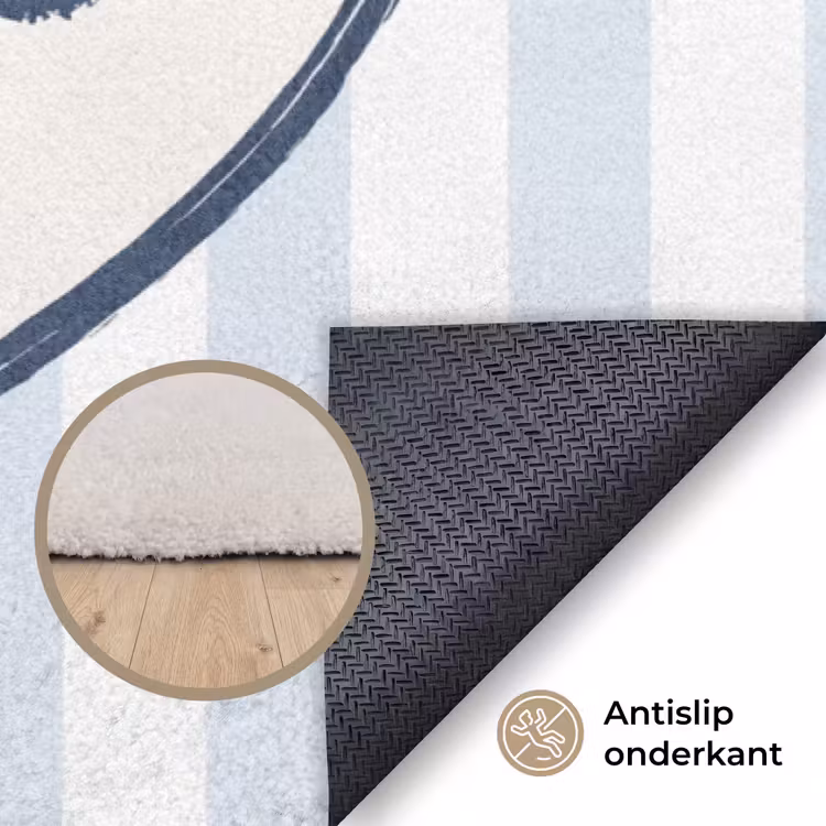 Vloerkleed - Kreeft - Illustratie - Liefde - Blauw - Decoratie — 4