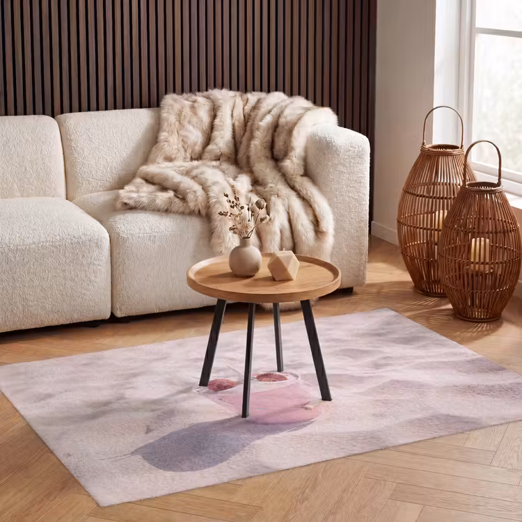 Vloerkleed - Strand - Schelpen - Zomer - Roze - Decoratie — 3