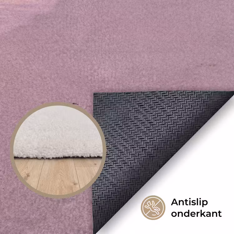Vloerkleed - Strand - Zonsondergang - Natuur - Minimalistisch - Roze — 4