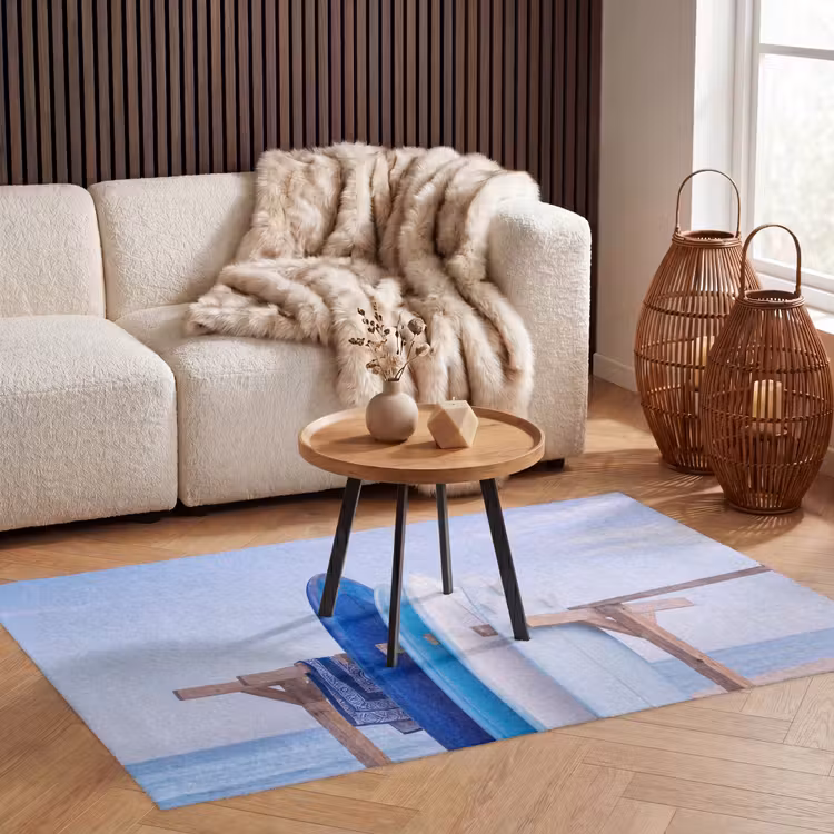 Vloerkleed - Surfplank - Strand - Zomer - Blauw - Water — 3
