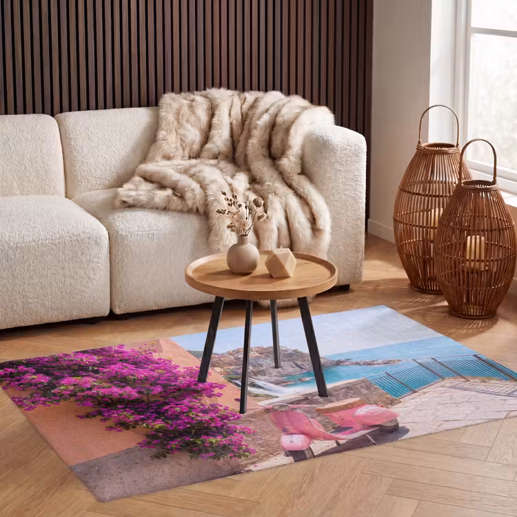 Vloerkleed - Voertuig - Roze - Kust - Zomer - Reizen — 3