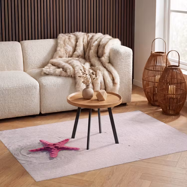 Vloerkleed - Zeeleven - Zeester - Strand - Roze - Water — 3