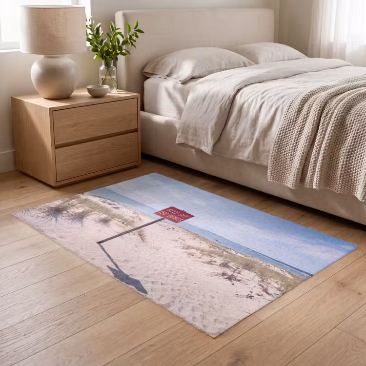 Vloerkleed - Duin - Bord - Kust - Landschap - Rood — 5