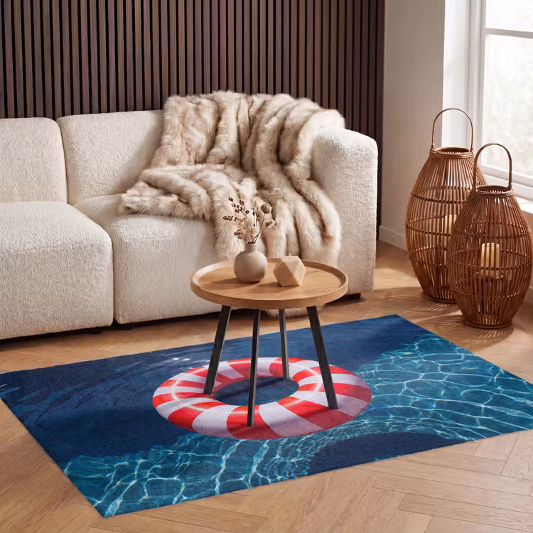 Vloerkleed - Recreatie - Water - Zomer - Rood - Wit — 3