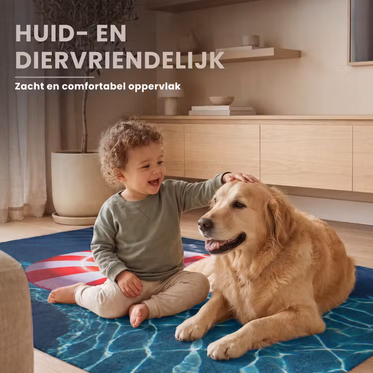 Vloerkleed - Recreatie - Water - Zomer - Rood - Wit — 6