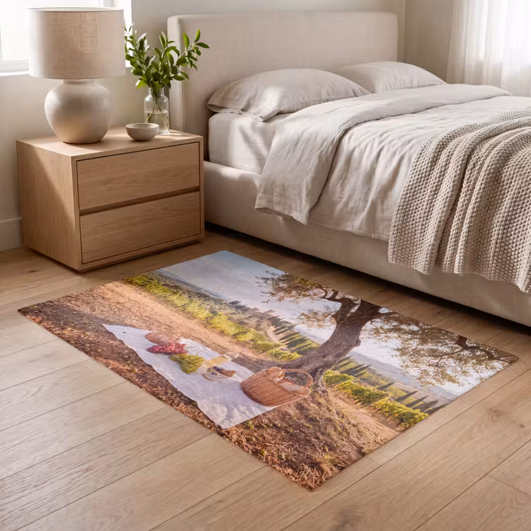 Vloerkleed - Picknick - Wijngaard - Landschap - Zomer - Eten — 5