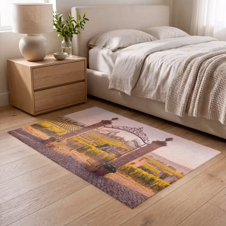 Vloerkleed - Poort - Landschap - Platteland - Zonlicht - Warm — 5