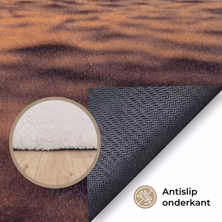 Vloerkleed - Persoon - Surfen - Zonsondergang - Zee - Oranje — 4