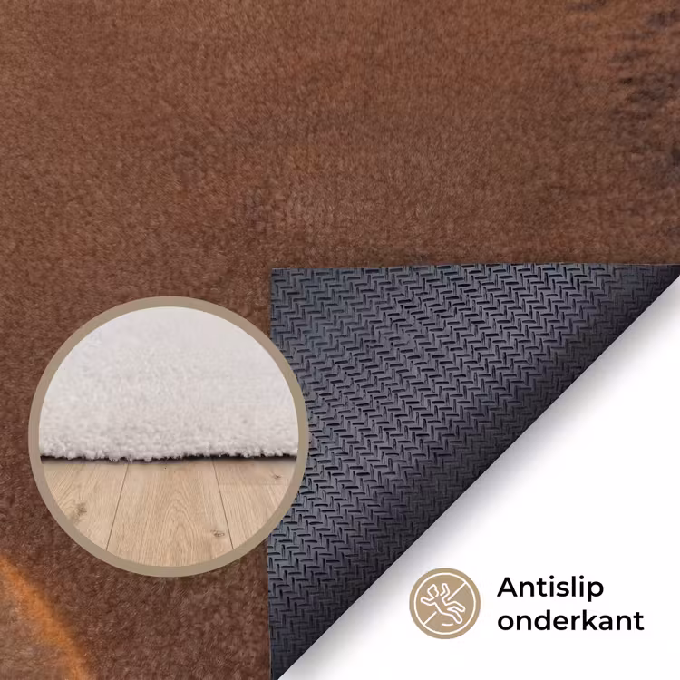 Vloerkleed - Surfer - Strand - Zonsondergang - Oceaan - Goud — 4