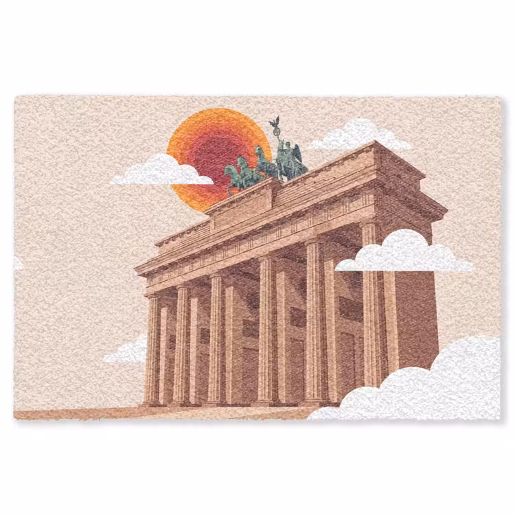 Vloerkleed - Architectuur - Brandenburg - Berlijn - Zonsondergang - Historisch — 1
