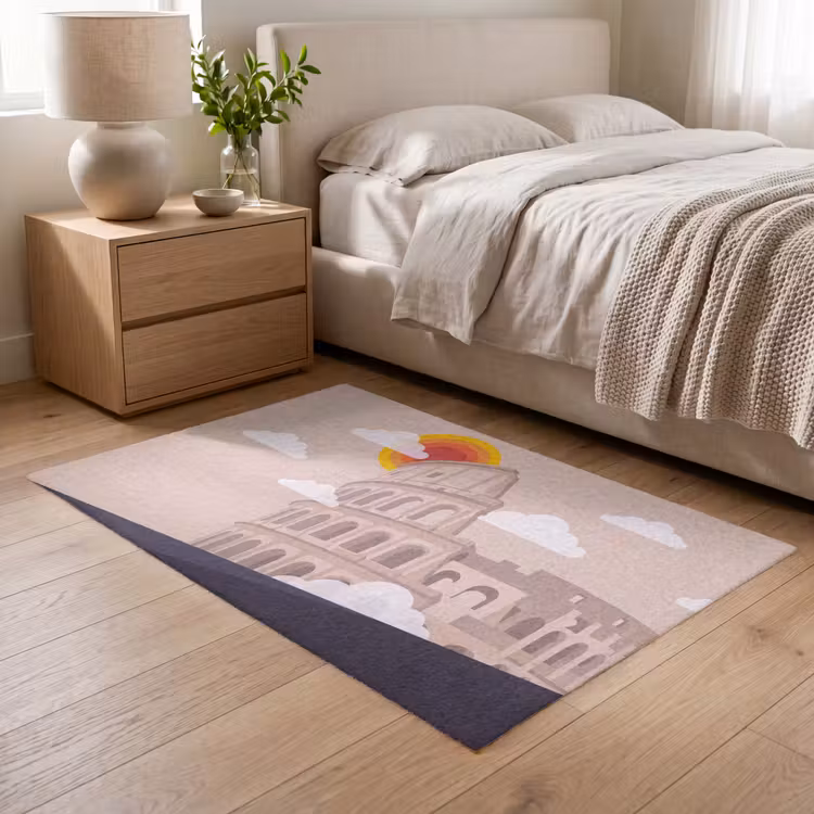 Vloerkleed - Colosseum - Zonsopgang - Rome - Architectuur - Beige — 5