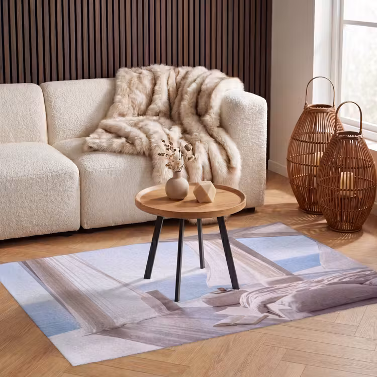 Vloerkleed - Interieur - Zeezicht - Modern - Rust - Beige — 3