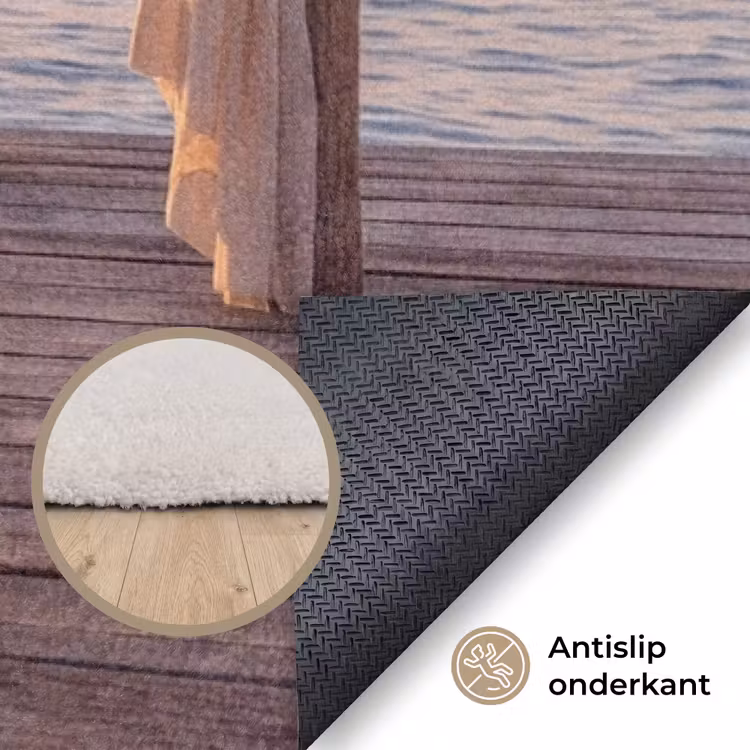 Vloerkleed - Overkapping - Zee - Zonsondergang - Vakantie - Rust — 4