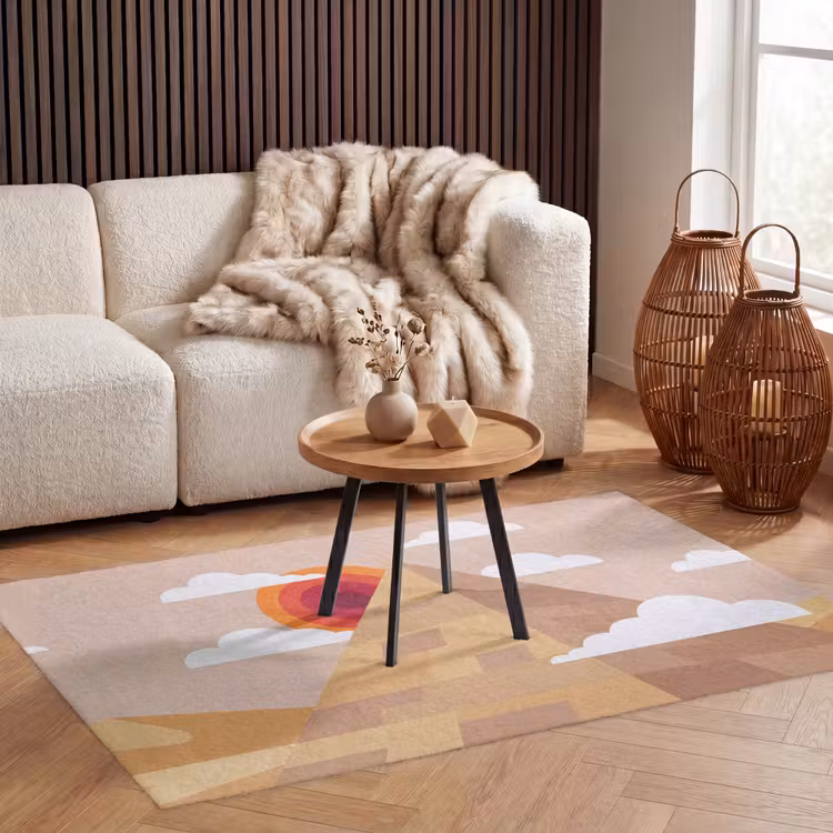 Vloerkleed - Piramide - Zon - Woestijn - Modern - Oranje — 3