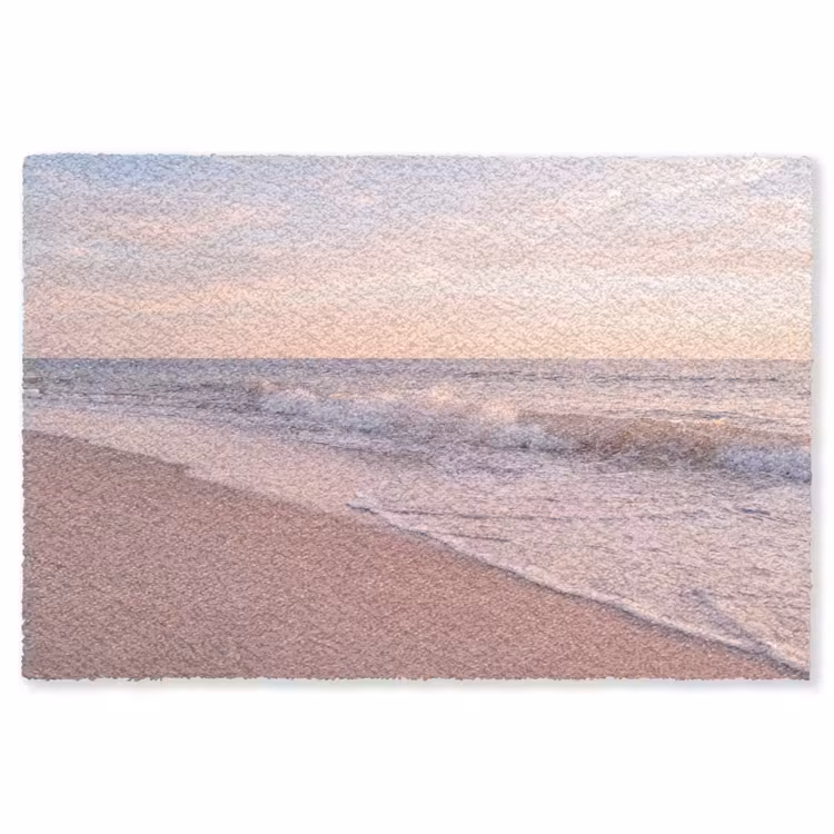 Vloerkleed - Strand - Zee - Golven - Natuur - Zonsondergang — 1