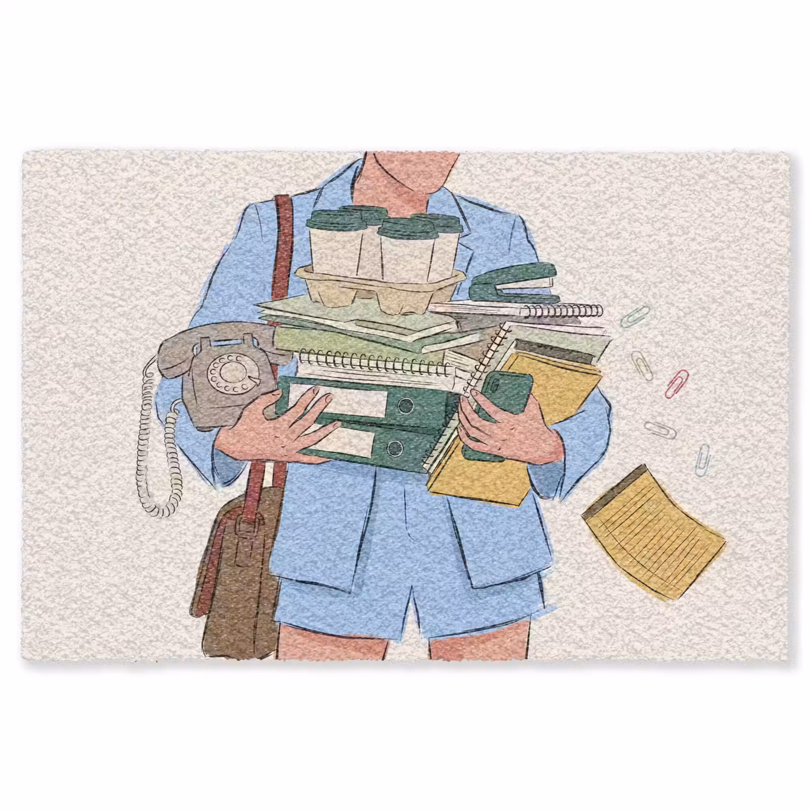 Vloerkleed - Mens - Kantoorartikelen - Werk - Modern — 1