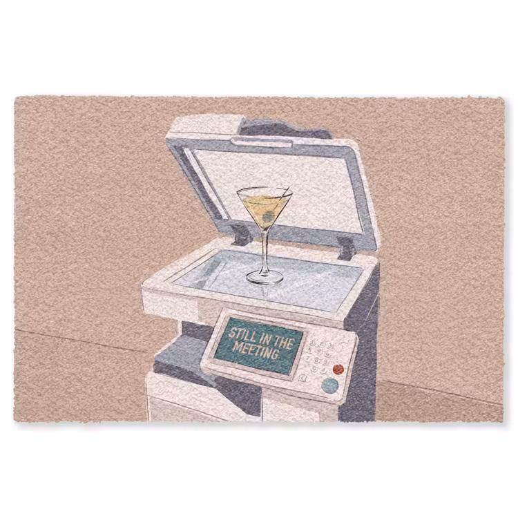 Vloerkleed - Kantoor - Drank - Humor - Illustratie — 1