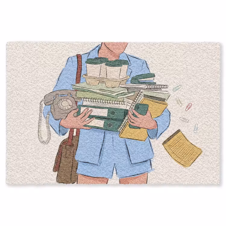 Vloerkleed - Mens - Kantoorartikelen - Werk - Modern — 1