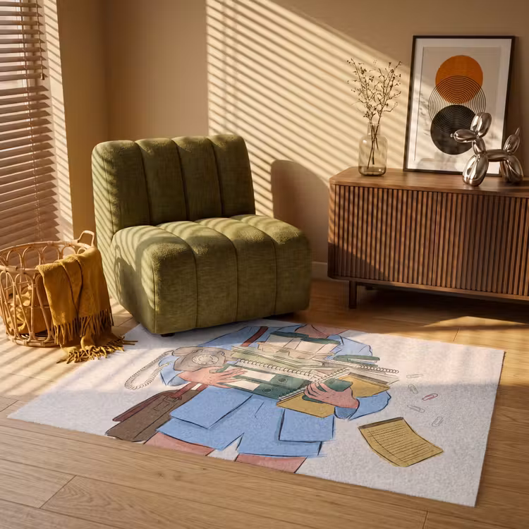 Vloerkleed - Mens - Kantoorartikelen - Werk - Modern — 2