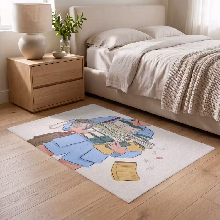 Vloerkleed - Mens - Kantoorartikelen - Werk - Modern — 5