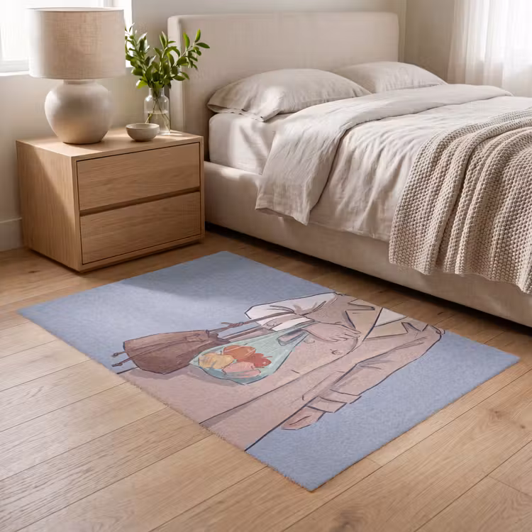 Vloerkleed - Mensen - Boodschappen - Stadsleven - Modern - Kleurrijk — 5
