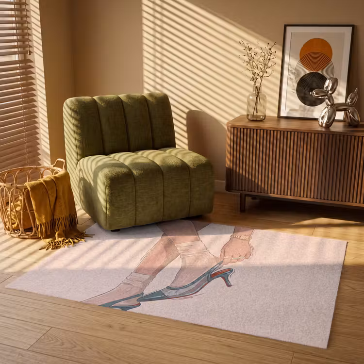 Vloerkleed - Vrouw - Schoen - Mode - Lifestyle - Groen — 2