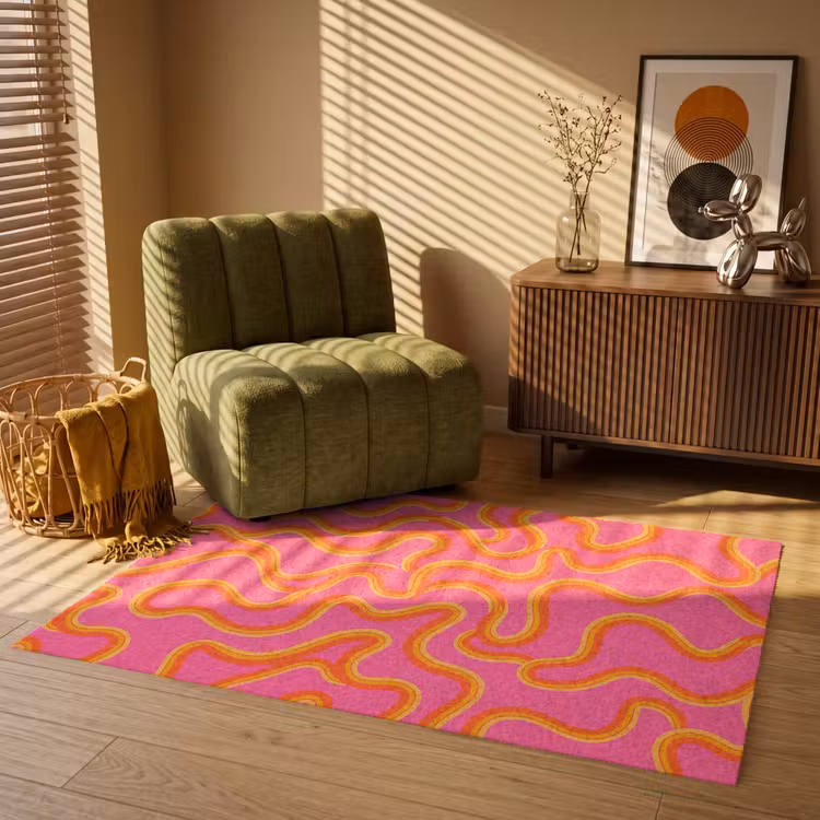 Vloerkleed - Abstract - Golvende lijnen - Modern - Kleurrijk — 2