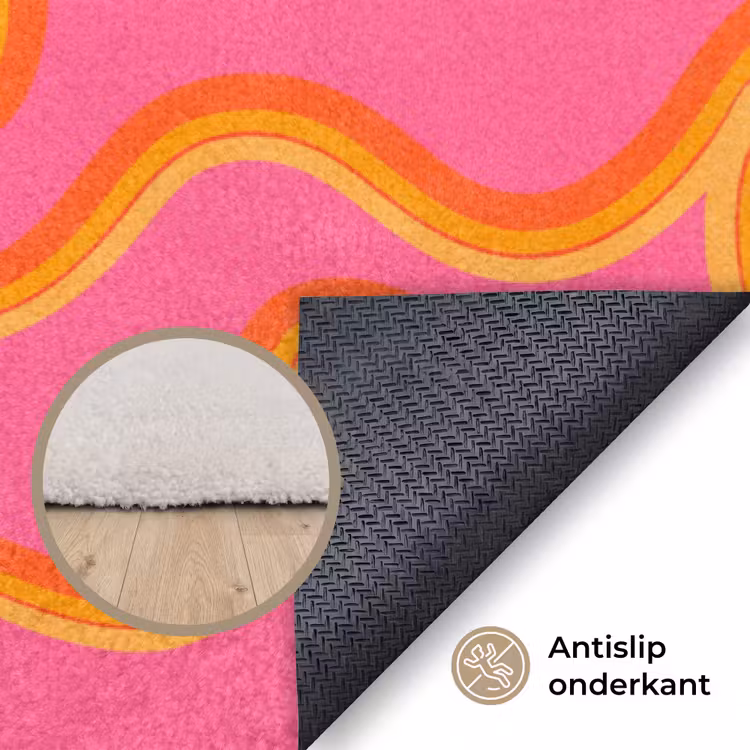 Vloerkleed - Abstract - Golvende lijnen - Modern - Kleurrijk — 4