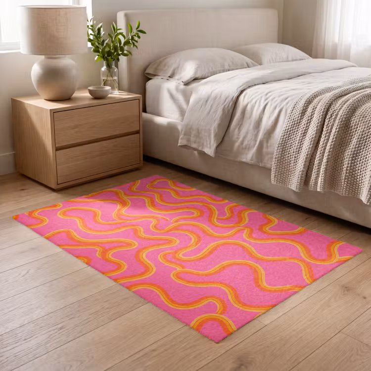 Vloerkleed - Abstract - Golvende lijnen - Modern - Kleurrijk — 5