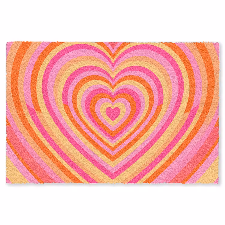 Vloerkleed - Hart - Concentrisch - Abstract - Liefde - Kleurrijk — 1