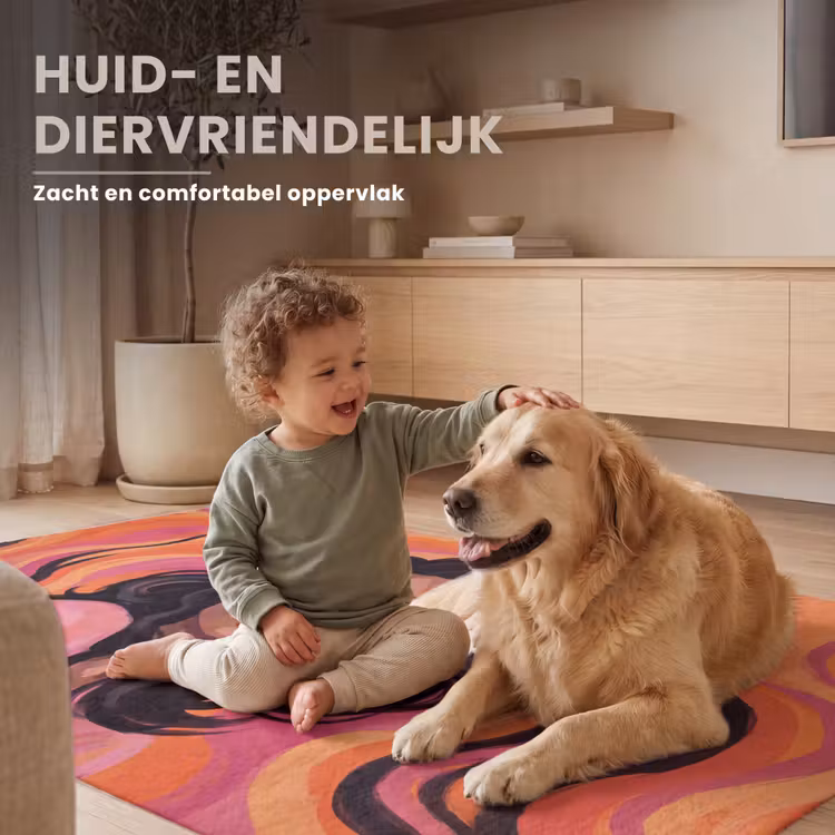Vloerkleed - Vrouw - Zonnebril - Modern - Portret - Oranje — 6