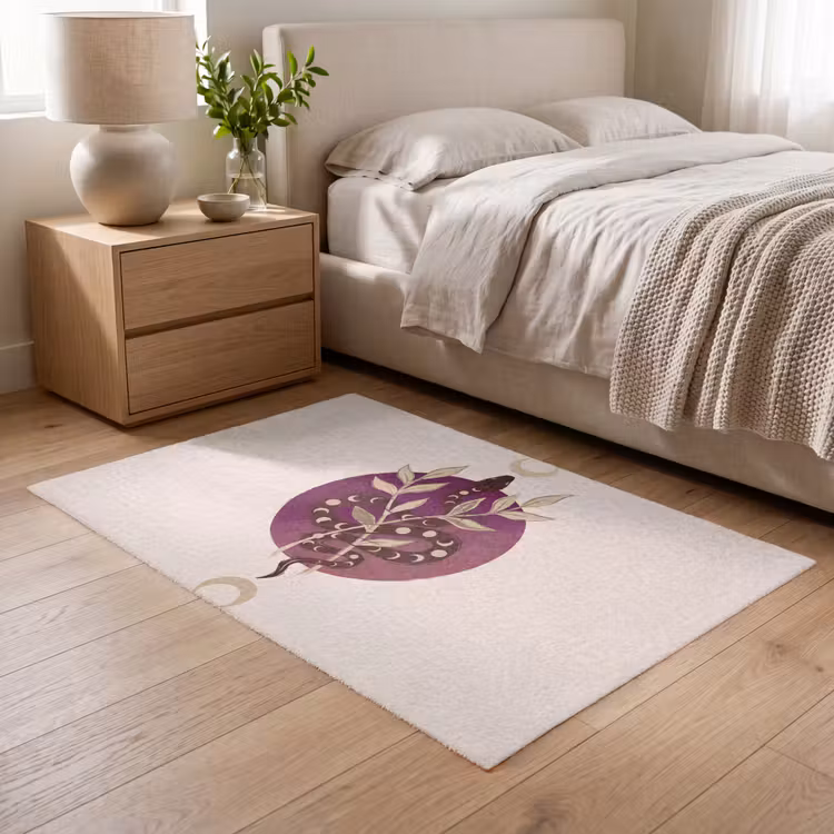 Vloerkleed - Dieren - Slang - Maan - Mystiek - Abstract — 5