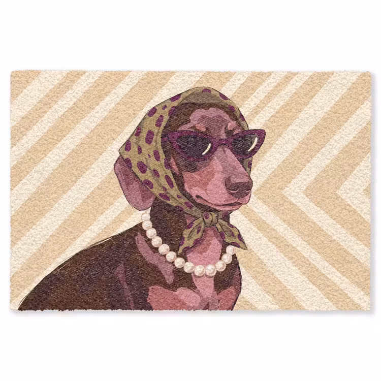 Vloerkleed - Hond - Zonnebril - Hoofddoek - Dieren - Modern — 1