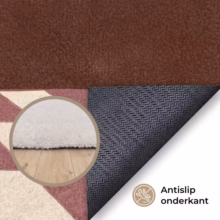 Vloerkleed - Mens - Hond - Dieren - Abstract - Roze — 4