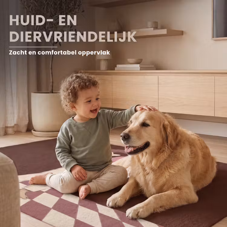 Vloerkleed - Mens - Hond - Dieren - Abstract - Roze — 6