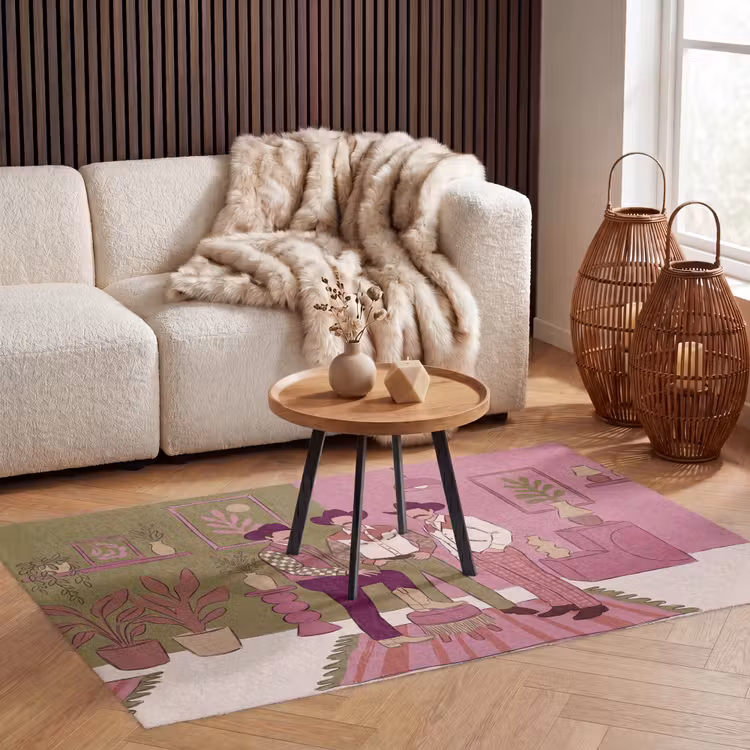 Vloerkleed - Mensen - Mannen - Hoeden - Retro - Interieur — 3