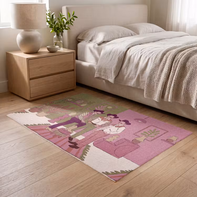 Vloerkleed - Mensen - Mannen - Hoeden - Retro - Interieur — 5