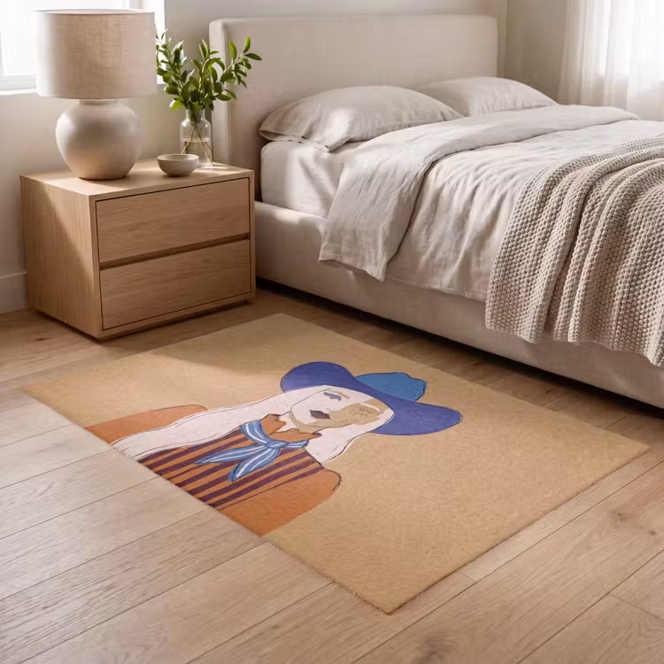 Vloerkleed - Vrouw - Portret - Abstract - Kleurrijk - Modern — 5