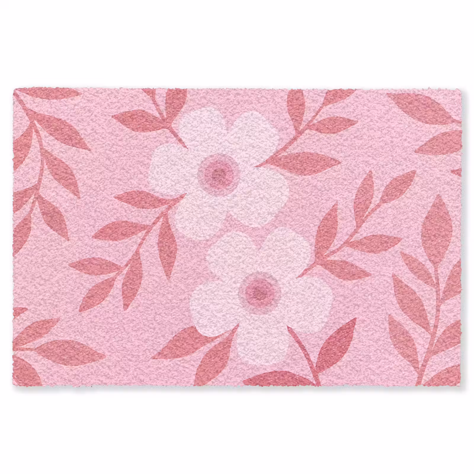 Vloerkleed - Bloemen - Abstract - Modern - Roze - Natuur — 1
