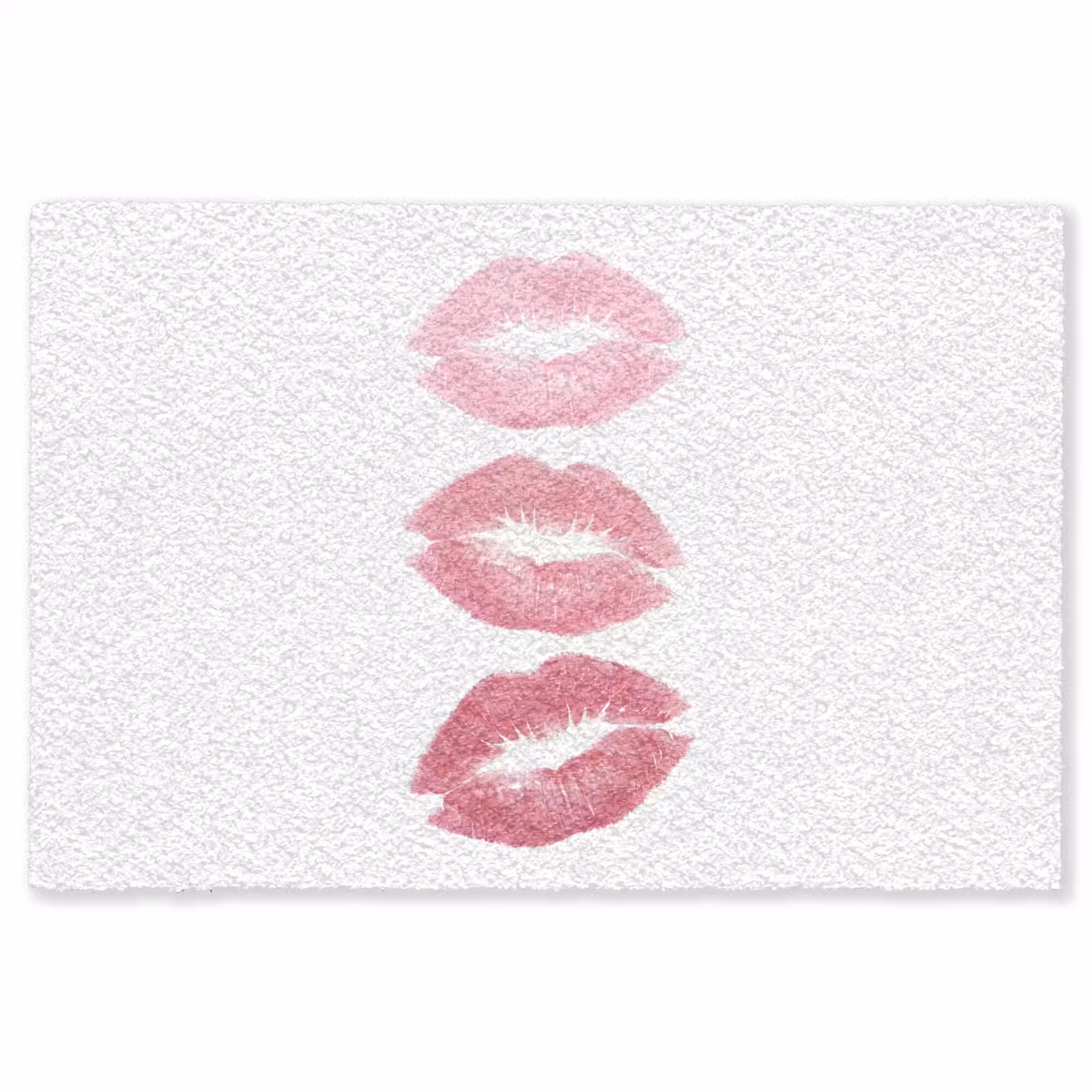 Vloerkleed - Lippen - Kusafdruk - Roze - Modern - Abstract — 1