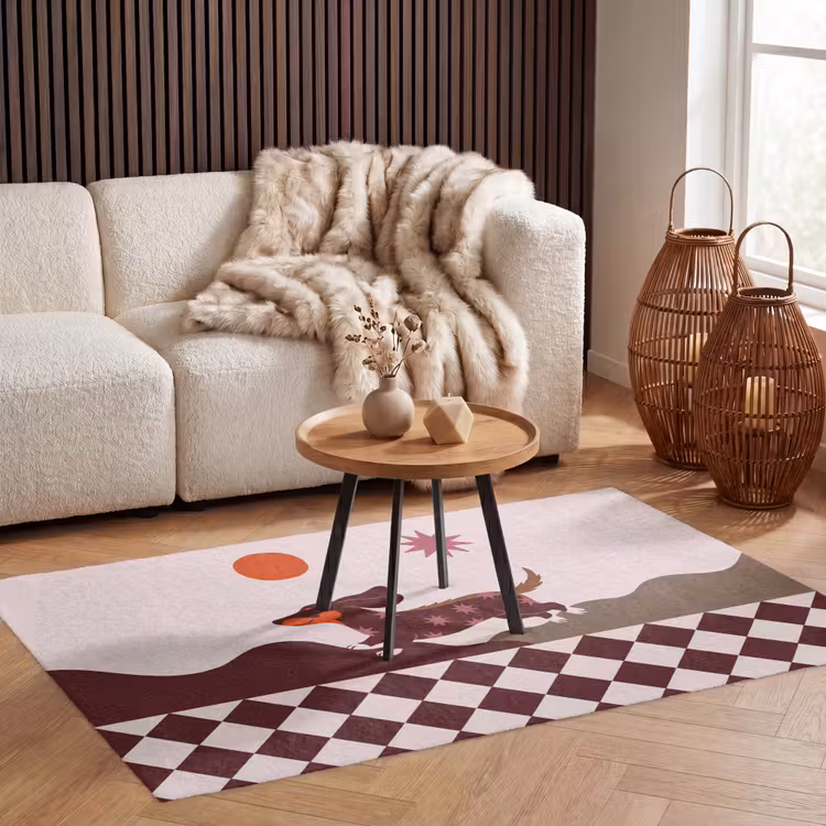 Vloerkleed - Hond - Abstract - Dieren - Modern - Bruin — 3