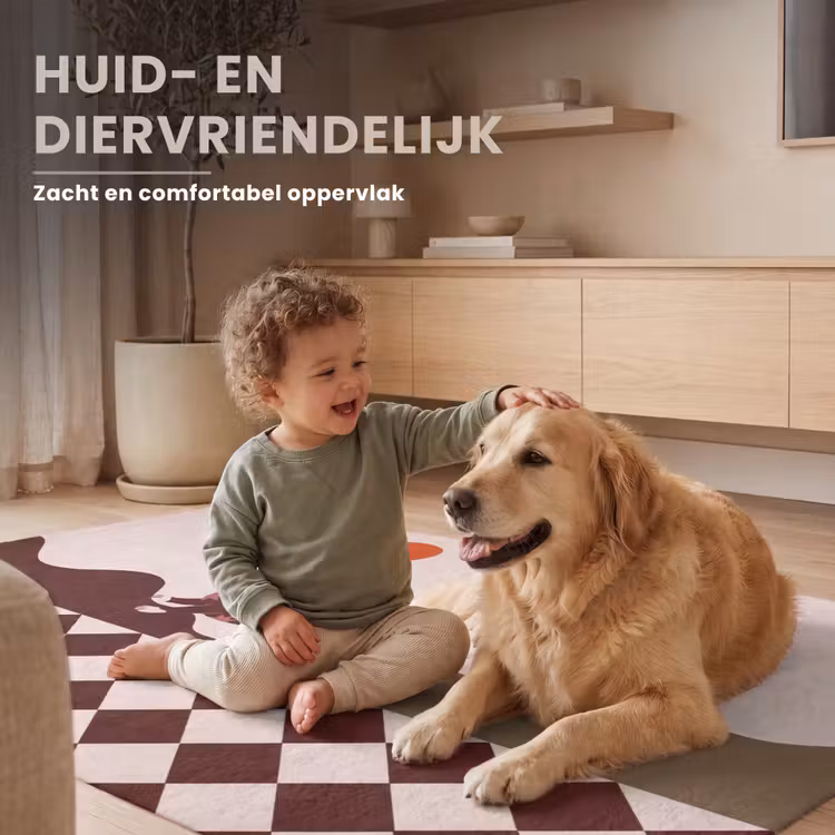 Vloerkleed - Hond - Abstract - Dieren - Modern - Bruin — 6
