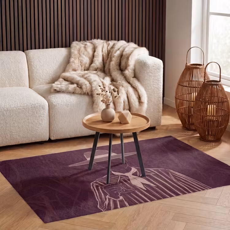 Vloerkleed - Mens - Hoed - Cocktail - Abstract - Bruin — 3