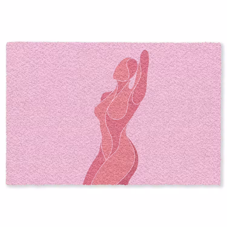 Vloerkleed - Vrouw - Lichaam - Abstract - Roze — 1