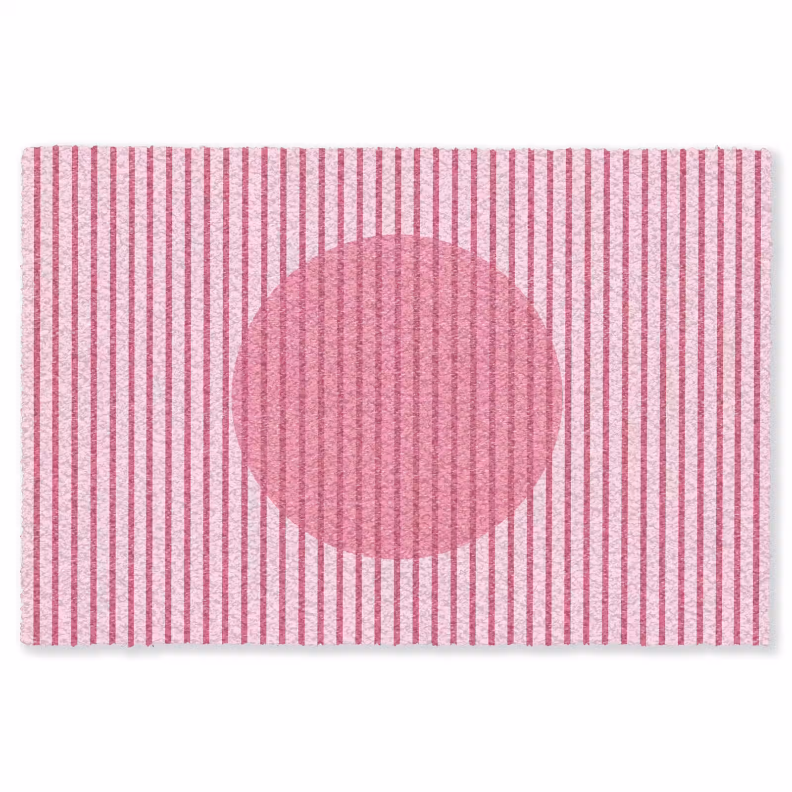 Vloerkleed - Abstract - Strepen - Ovaal - Roze - Modern — 1