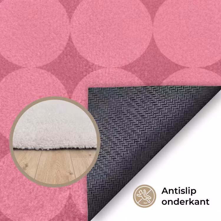 Vloerkleed - Abstract - Geometrisch - Patroon - Modern - Roze — 4