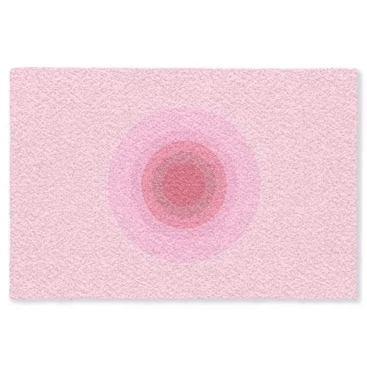 Vloerkleed - Patroon - Cirkels - Abstract - Roze - Modern — 1